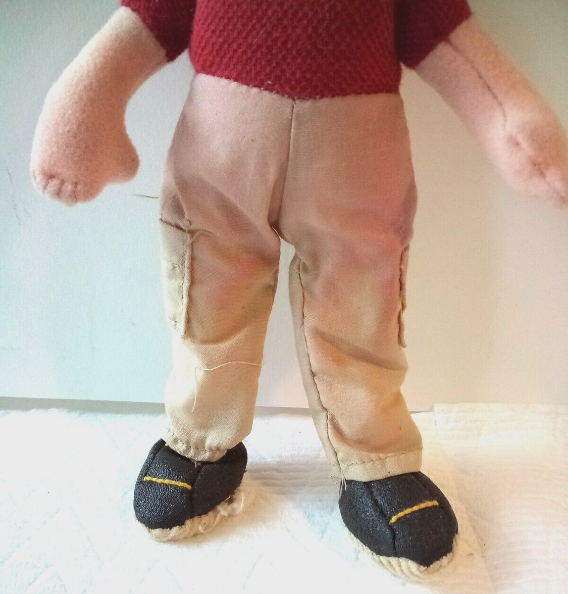 VINTAGE Ty Teenie Beanie Bopper Rugged Rusty Posable Plush Doll