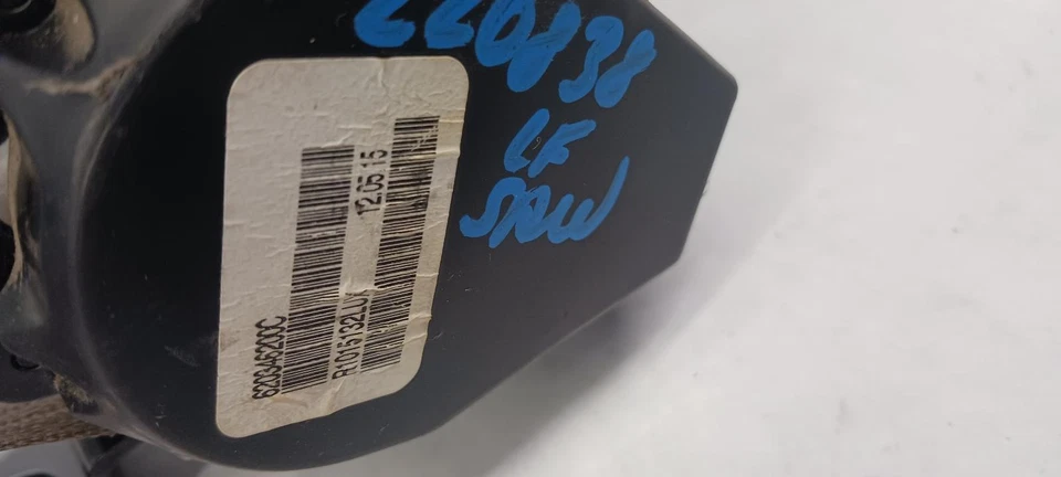 '15 CHEVROLET EXPRESS 2500 VAN Front Seat Belt driver retractor black OEM - Изображение 3 из 4