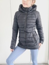 Lululemon Uk 8 (us 4) Down For It Jacket £248 Black Puffer Goose Feather
