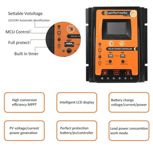 Netzteil-Controller, DC-Netz- / Batterieschalter DC 12V 24V 36V 48V 10A Netzteil-Batterieregler Notautomatisches Schaltermodul