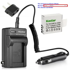 Kastar Battery AC Travel Charger for SJCAM SJ4000B & SJCAM SJ5000 SJCAM SJ6000