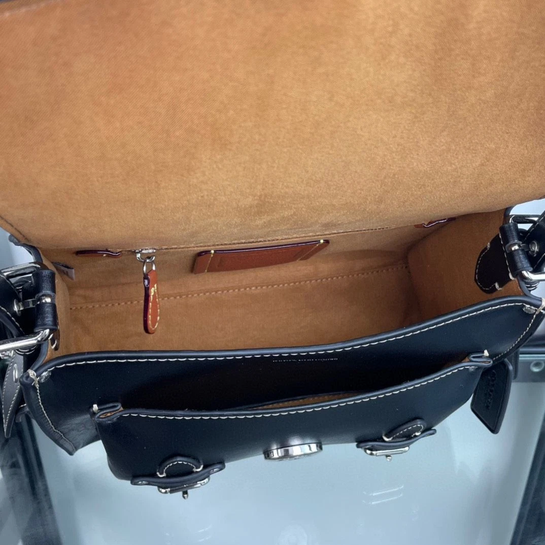 VETEMENTS Borsa a tracolla Coach CT721 nera cargo morbida tabby borsa a tracolla outlet NUOVA