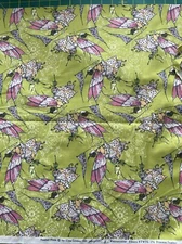 Free Spirit Fabric Feather Flock Tina Givens PWTG174 Apple Princess Feather BTY