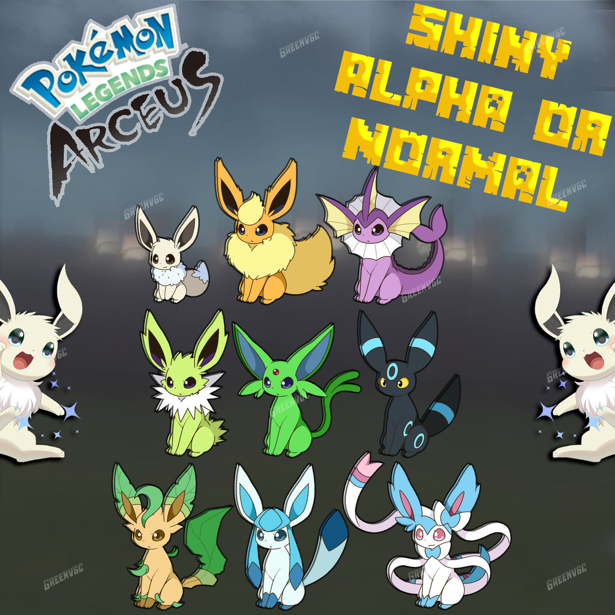 Eeveelution (shiny version) Poster Print