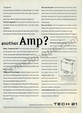 1997 Tech 21 Amplifiers Guitars Musical Instr. PRINT AD Unique Gift Idea (2771)