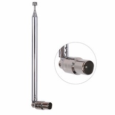 3DBi 7-Section 7-96MM Connector Telescopic Aerial Antenna TV Male Type for Radio