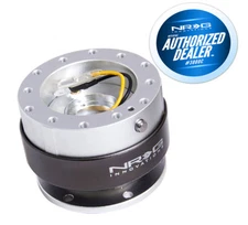 NRG STEERING WHEEL QUICK RELEASE SILVER BODY WITH TITANIUM RING GEN 2.0SRK-200SL