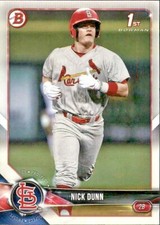 LOT OF 5 2018 BOWMAN DRAFT 1ST BASE PAPER PROSPECT #BD149 NICK DUNN CARDINALS 