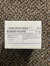 Zero-Max SC060R-012-015 Servo Double Flex Coupling