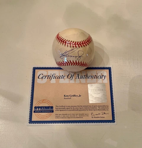 Ken Griffey Jr Signed Baseball Steiner COA