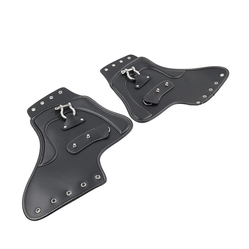 Leather Heat Saddle Shield Deflector For Harley For Honda For Suzuki Universal Foto 3 de 4