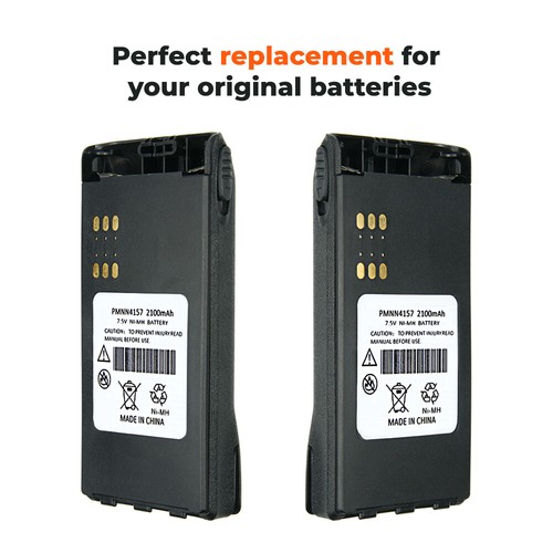 PMNN4157 2100mAh Akumulator NI-MH do radia Motorola GP328 GP338 HT750 - Zdjęcie 5 z 12