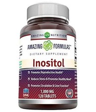 Amazing Formulas Inositol 1000 Mg 120 Tablets Non-GMO,Gluten Free - Supports