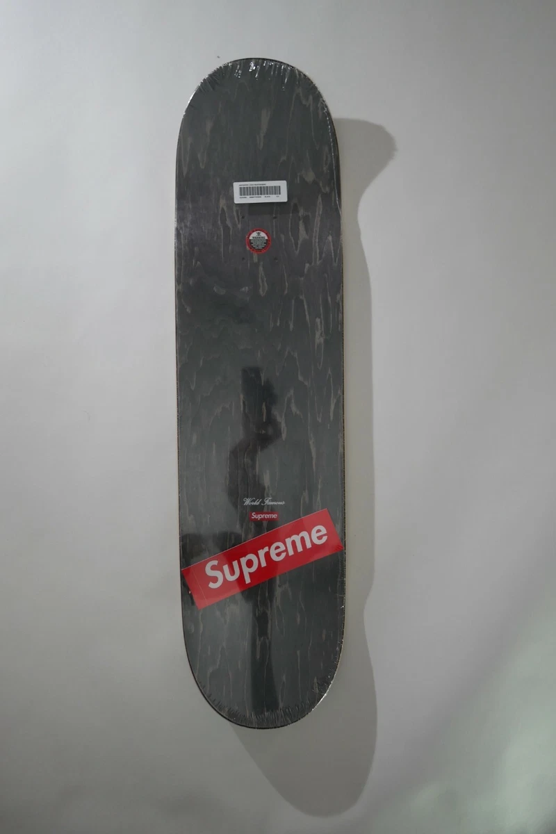 Supreme Distorted Logo Skateboard Deck Black - New -