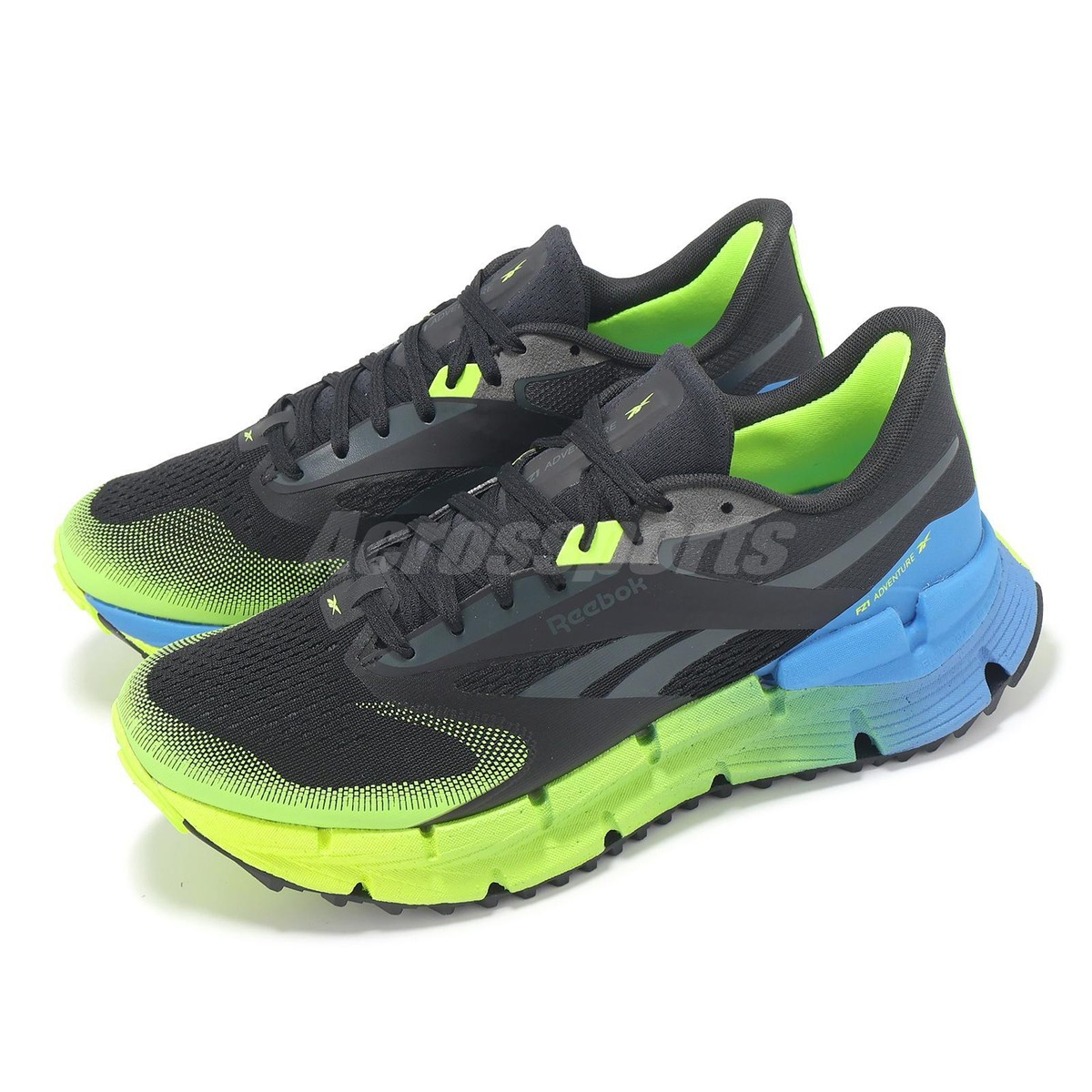 【REEBOK】FLOATZIG ADVENTURE 1 BLACK/LIME/BLUE 国内発送 Reebok FloatZig Adventure 1 Black Digital Lime Blue Men