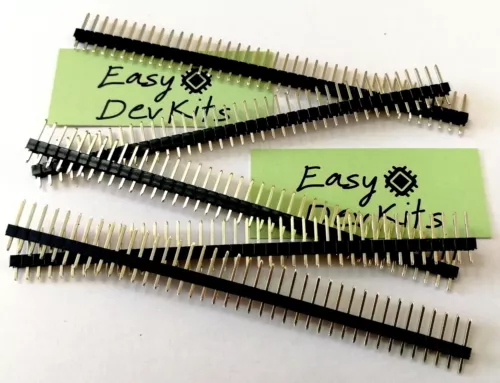 5x Stiftleiste Pinheader 2,54 mm vergoldet 40 Pins Arduino Breadboard Raspberry