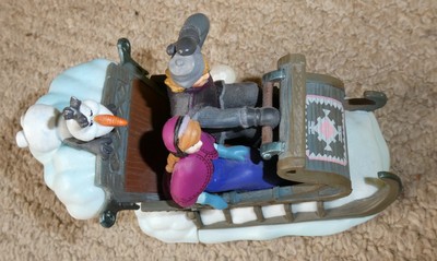 DISNEY STORE FROZEN AUFZIEHSCHLITTEN MIT STIMMEN - ANNA KRISTOFF UND OLAF