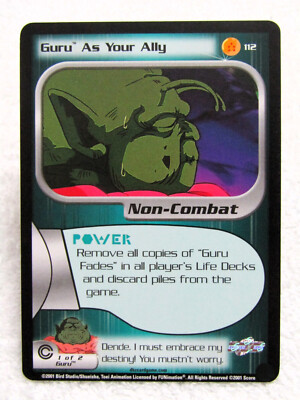 2001 Score Unlimited Dragon Ball Z DBZ CCG TCG Guru As Your Ally #112