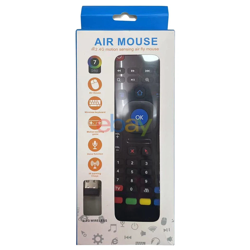 New MX3 For Android TV Box Air Mouse RF Wireless Keyboard Voice Remote Control - Image 2 of 4