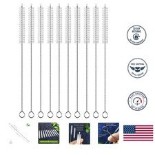Extra Long 12-inch Straw Brush Set   Perfect for Bottles  Sippy Cups, 10 Count
