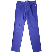 Fabrizio Gianni Womens Jeans Purple Stretch Straight Leg Made in USA Size 31