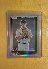 2022 Panini USA Baseball Stars & Stripes - Oliver Santos #66 Team Logo Gold /25 
