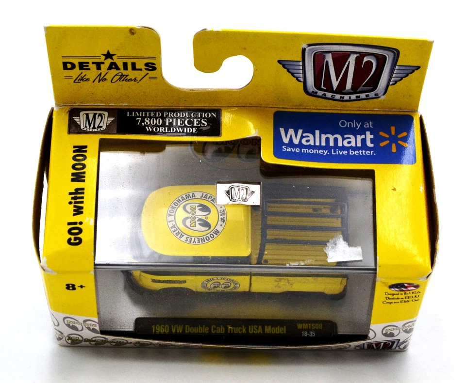 1/64 " 1960 VW DOUBLE CAB TRUCK USA MODEL " (WMTS08) M2 MACHINES - Immagine 2 di 2