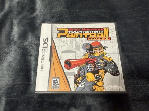 NINTENDO DS GREG HASTINGS PAINTBALL MAX'D COMPLETE GAME WITH MANUAL