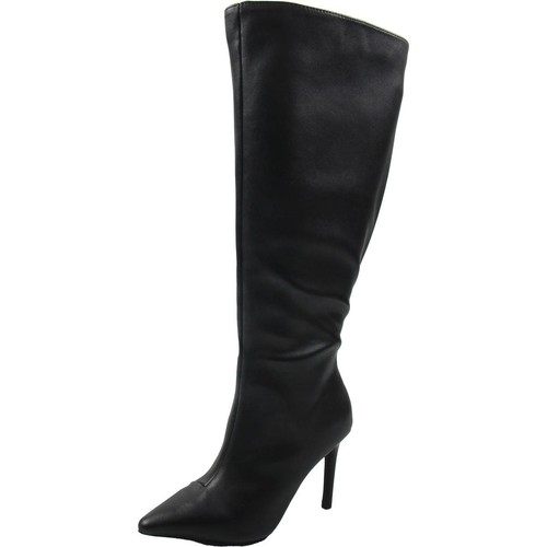 INC Womens RAJELP2 Extra Wide Calf Faux Leather Knee-High Boots BHFO 5896 - 第 1/2 張圖片