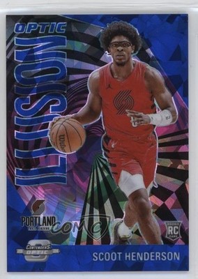 2023-24 Panini Contenders Optic Illusion 23/75 Scoot Henderson #5 Rookie RC 19cx