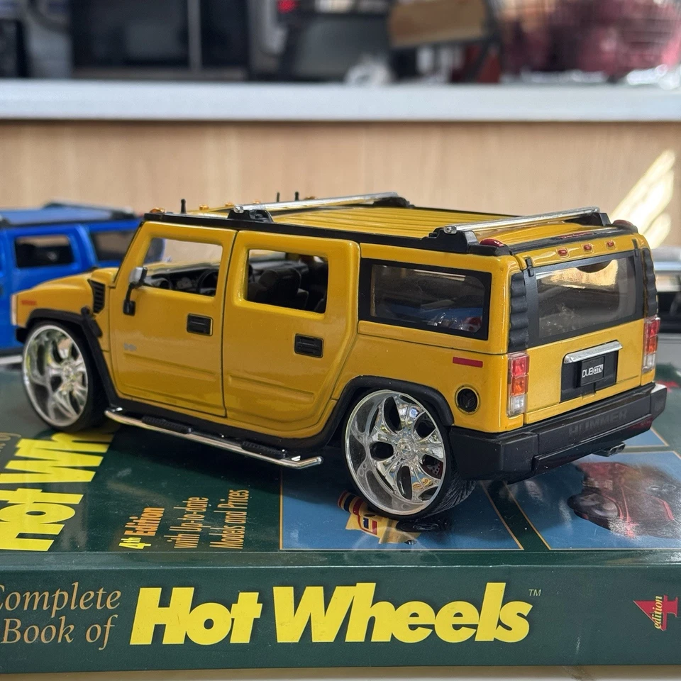 JADA TOYS 1:24 Scale Dub City Big Ballers Diecast Collection HUMMER H2 Yellow - Image 3 of 4
