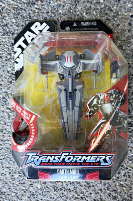 Star Wars Transformers Crossover Darth Maul Sith Infiltrator Figure Vehicle