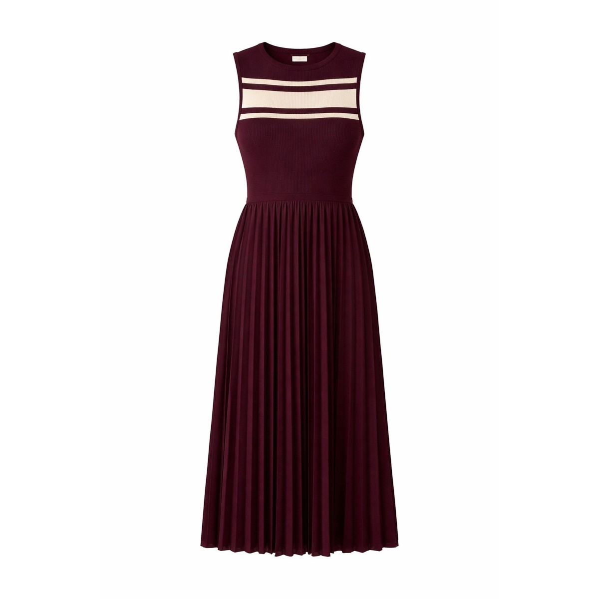 knee length dresses for ladies The Esmé Dress – Luxury Ribbed Knit Midi Dress Made in the USA main image 0