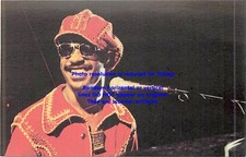 Vintage Original Stevie Wonder Undated Photo by Zimberoff Postcard Unposted .1