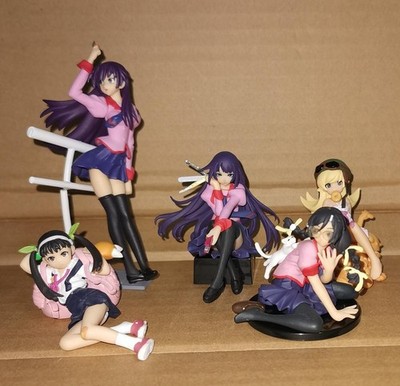 Bakemonogatari Figure Set of 5 Authentic Collectible Anime Figures Japan