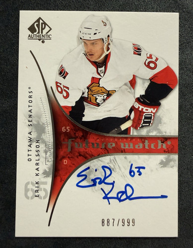 Erik Karlsson [Autograph] #209 2009 SP Authentic card