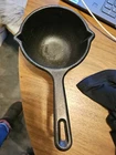 Vintage Lodge Cast Iron MPR Double Spout 2 Cup Sauce Pan Ladle Melting Pot