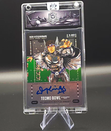 Krieghawk Bo Jackson Battle Arena Tecmo Bowl Dave Krieg  DKA7 Auto Steel