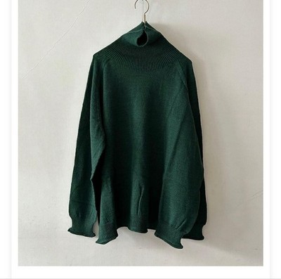 ICHI Antiquites Turtleneck Knit Green Unused