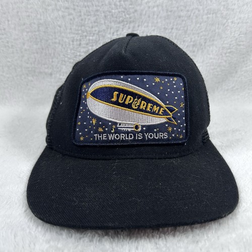 Supreme trucker hat The World is Yours Goodyear blimp