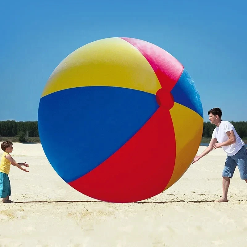 Pallone Gonfiabile Gigante Palla da Spiaggia Grande per Bambini Adulti Piscina - Immagine 2 di 4