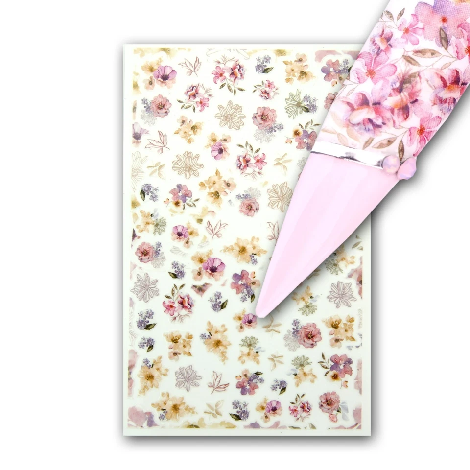 VON WELLEAN EIGENART Adesivi per unghie set di 3 fogli, adesivi ultra sottili (STUS-46)