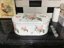 Really Pretty Pink Rose Pierre Redoute Collection Storage Box, Cardboard