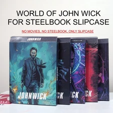 World of John Wick Fullslip For  Steelbook  (No Movie, Only Slipcase)