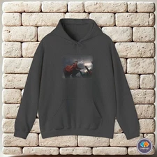 Harry Potter Flying on Broom During Quidditch Unisex Hoodie
