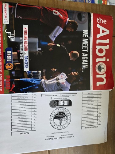 Stirling Albion V Rangers 26. Februar 2013 L7