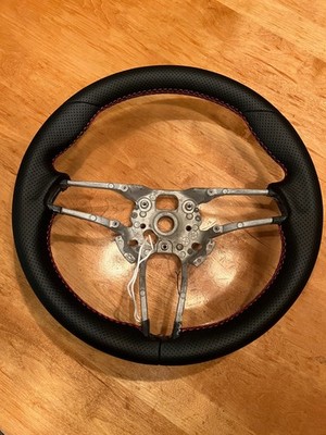 PORSCHE 911 BOXSTER CAYENNE MACAN PANAMERA NEW PERFORATED LEATHER WHEEL HEATED