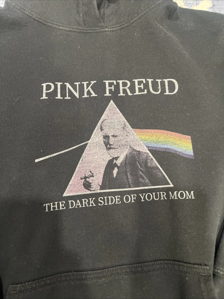 Pink Freud Hoodie The Dark Side Of Your Mom Black Small - Изображение 2 из 3
