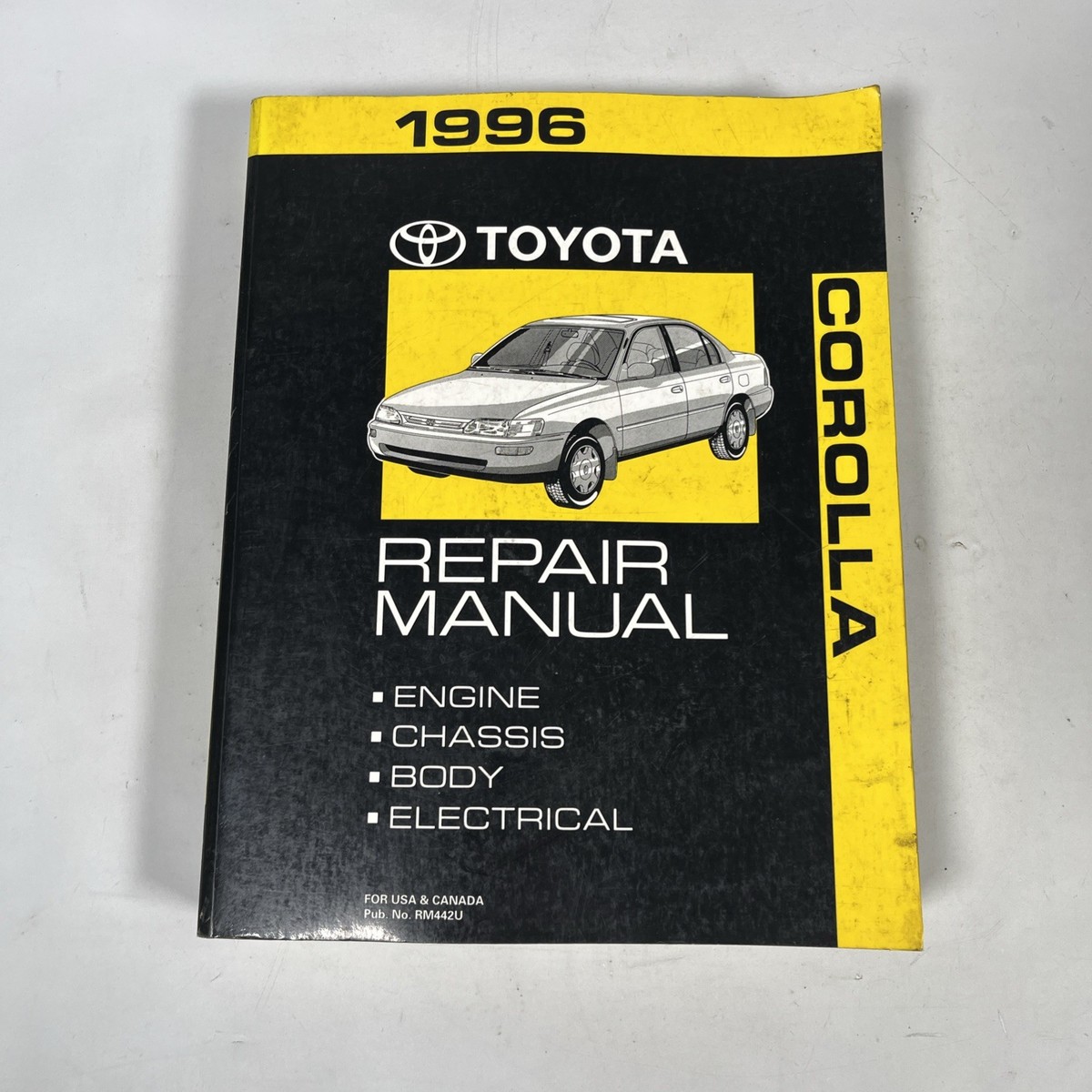 1996 Toyota Corolla Shop Repair Service Manual Engine OEM RM442U