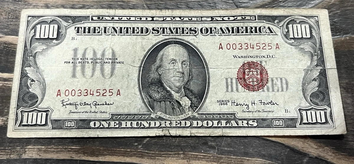 1966 $100 US Federal Reserve Small Notes for sale | eBay